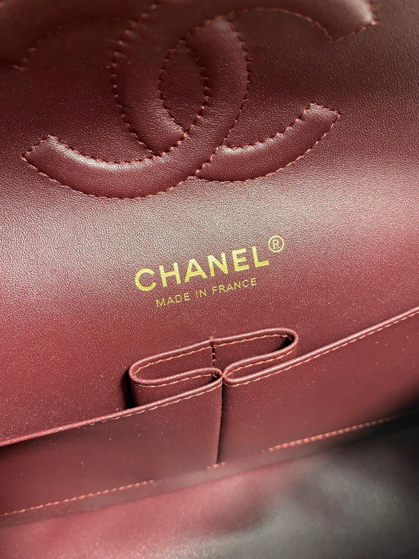 Chanel Classic Double Flap Bag Medium Lambskin Leather- Authentic Luxury Handbag