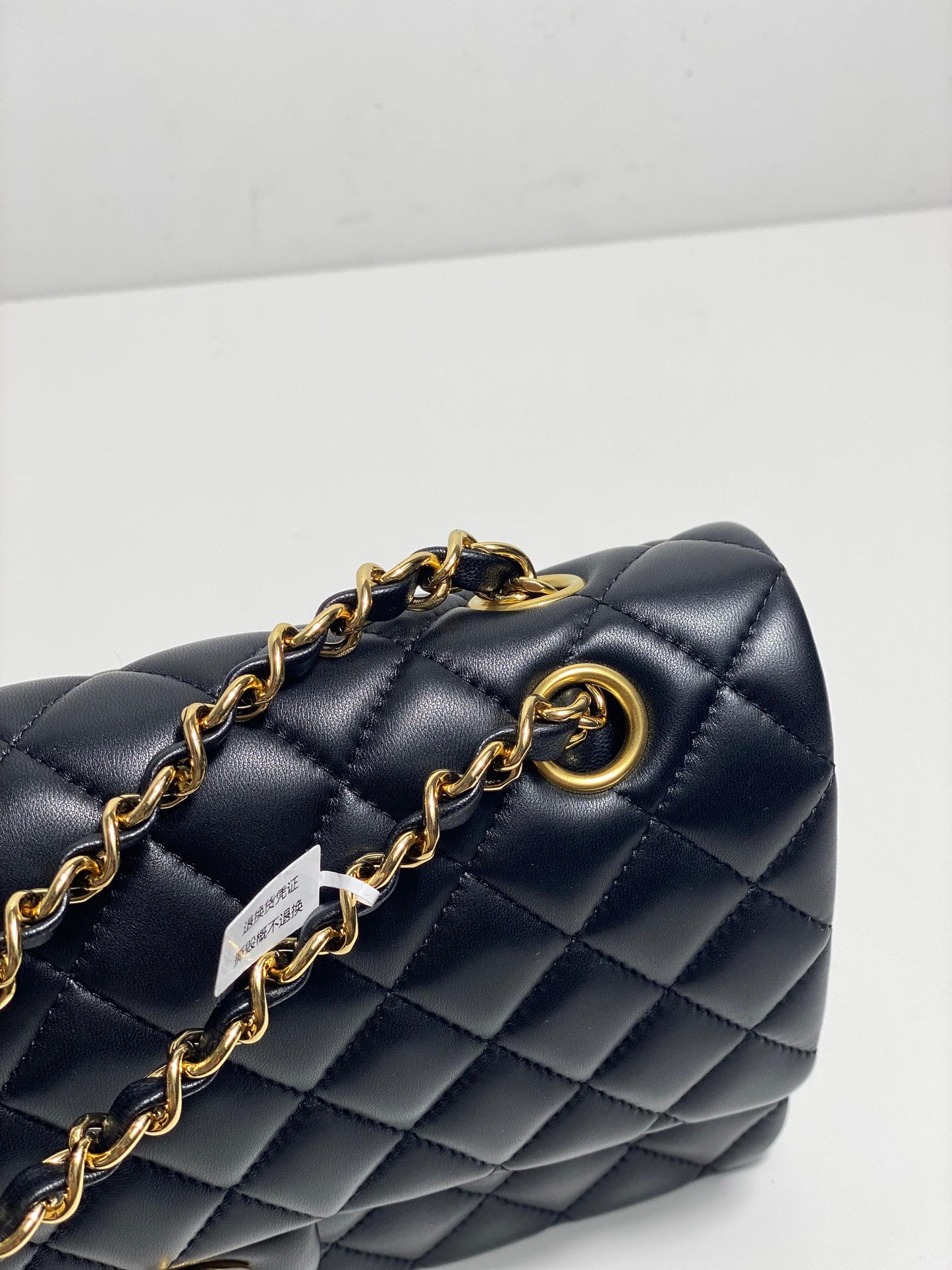Chanel Classic Double Flap Bag Medium Lambskin Leather- Authentic Luxury Handbag