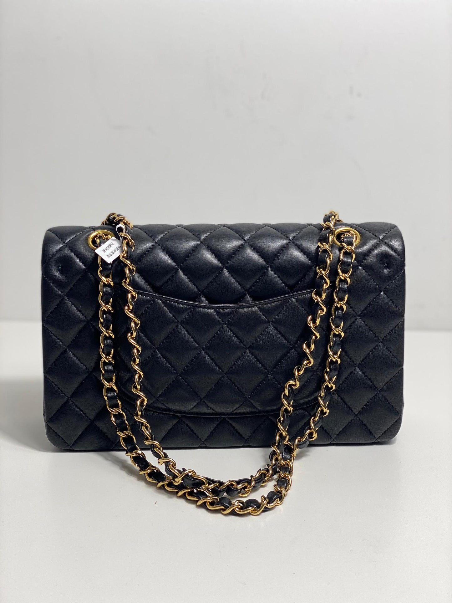 Chanel Classic Double Flap Bag Medium Lambskin Leather- Authentic Luxury Handbag